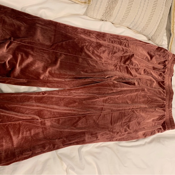 Velvet Rust Pants - Picture 1 of 4